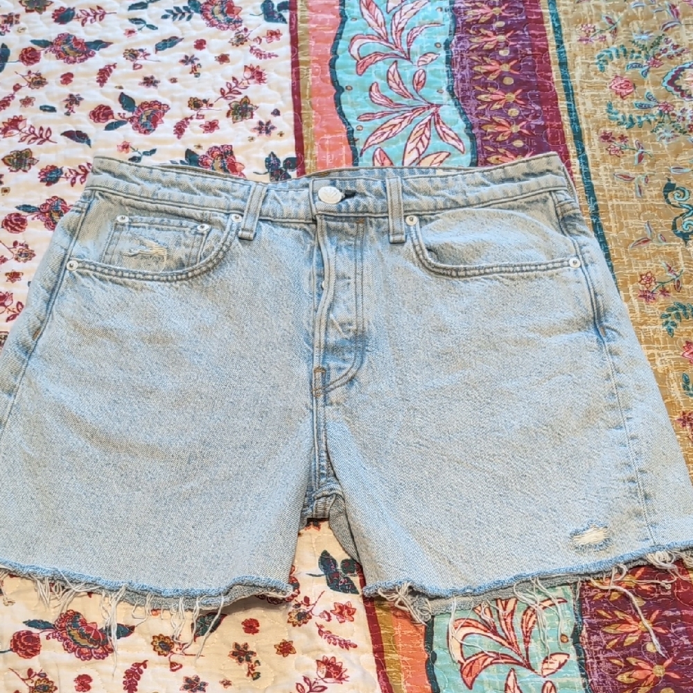 rag & bone High Waisted Denim Jean Shorts 30 Like New